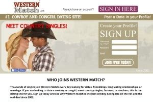 Westernmatch.com login com is the original online cowboy dating service that targets country singles who are laid back individuals and enjoy the country way of life